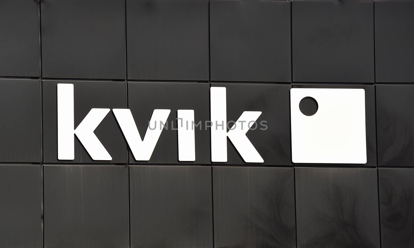 STOCKHOLM - MAY 1 2013: Kvik logo sign on showroom premises photographed on may 1th 2013 in Stockholm, Sweden.