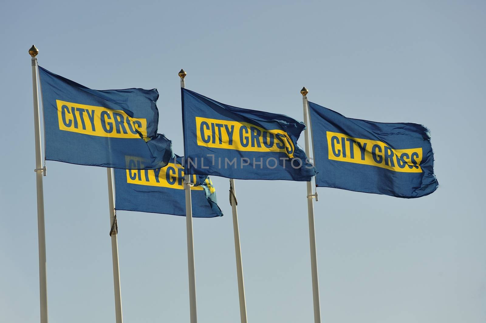 STOCKHOLM - MAY 1 2013:City Gross logo sign on supermarket premises photographed on may 1th 2013 in Stockholm, Sweden.