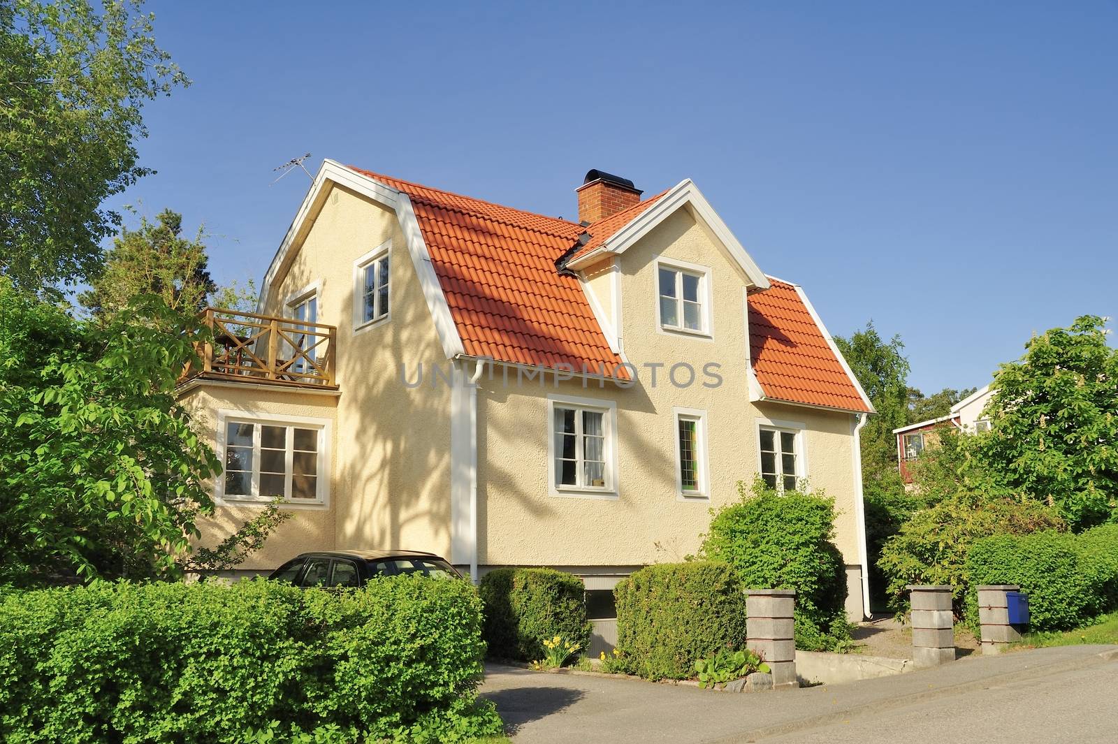 Scandinavian housing, Stockholm in Sweden.