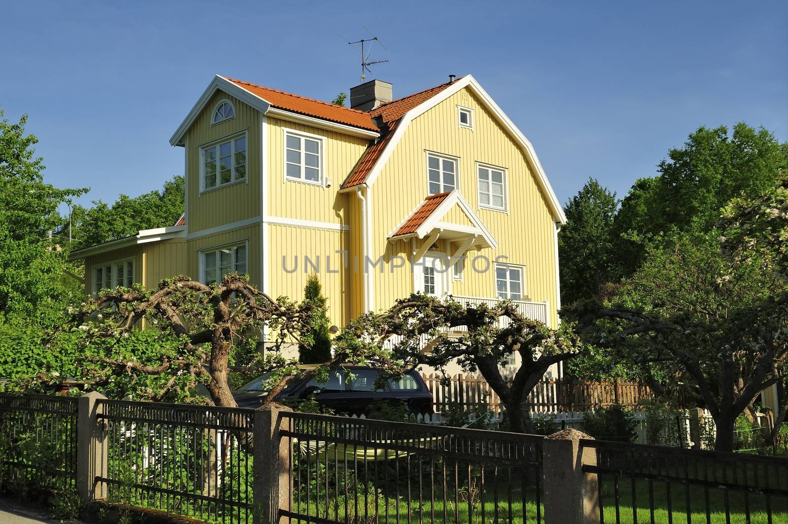 Scandinavian housing, Stockholm in Sweden.