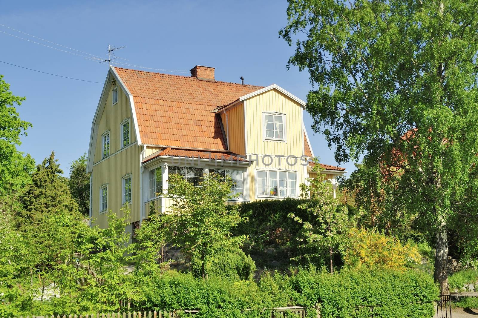 Scandinavian housing, Stockholm in Sweden.