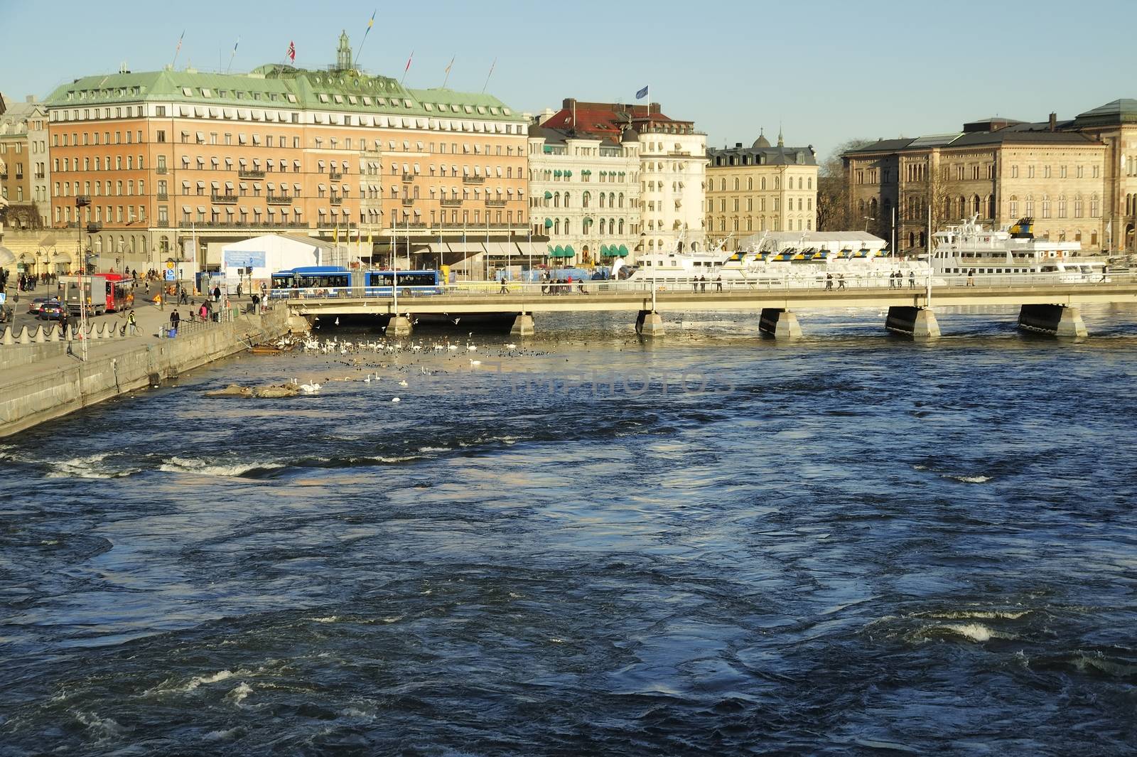 View of Blasieholmeshamnen, Stockholm, Sweden