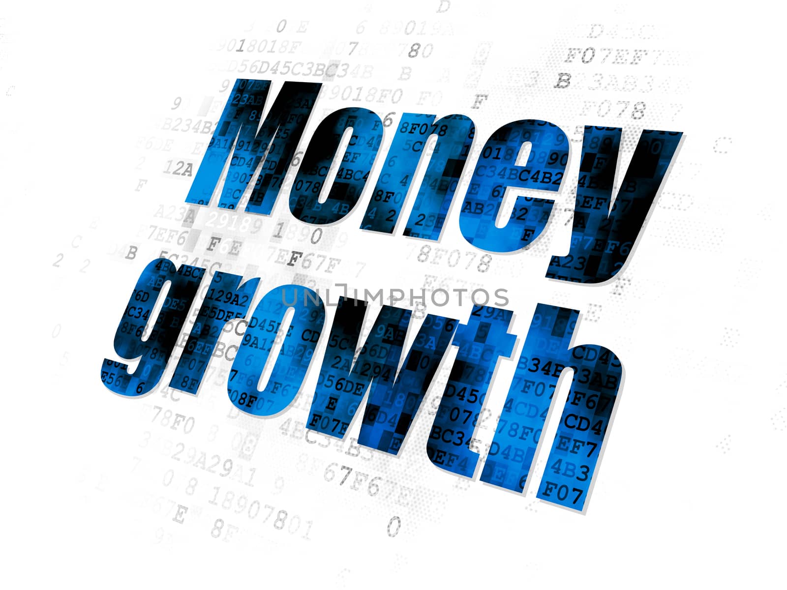 Money concept: Money Growth on Digital background by maxkabakov