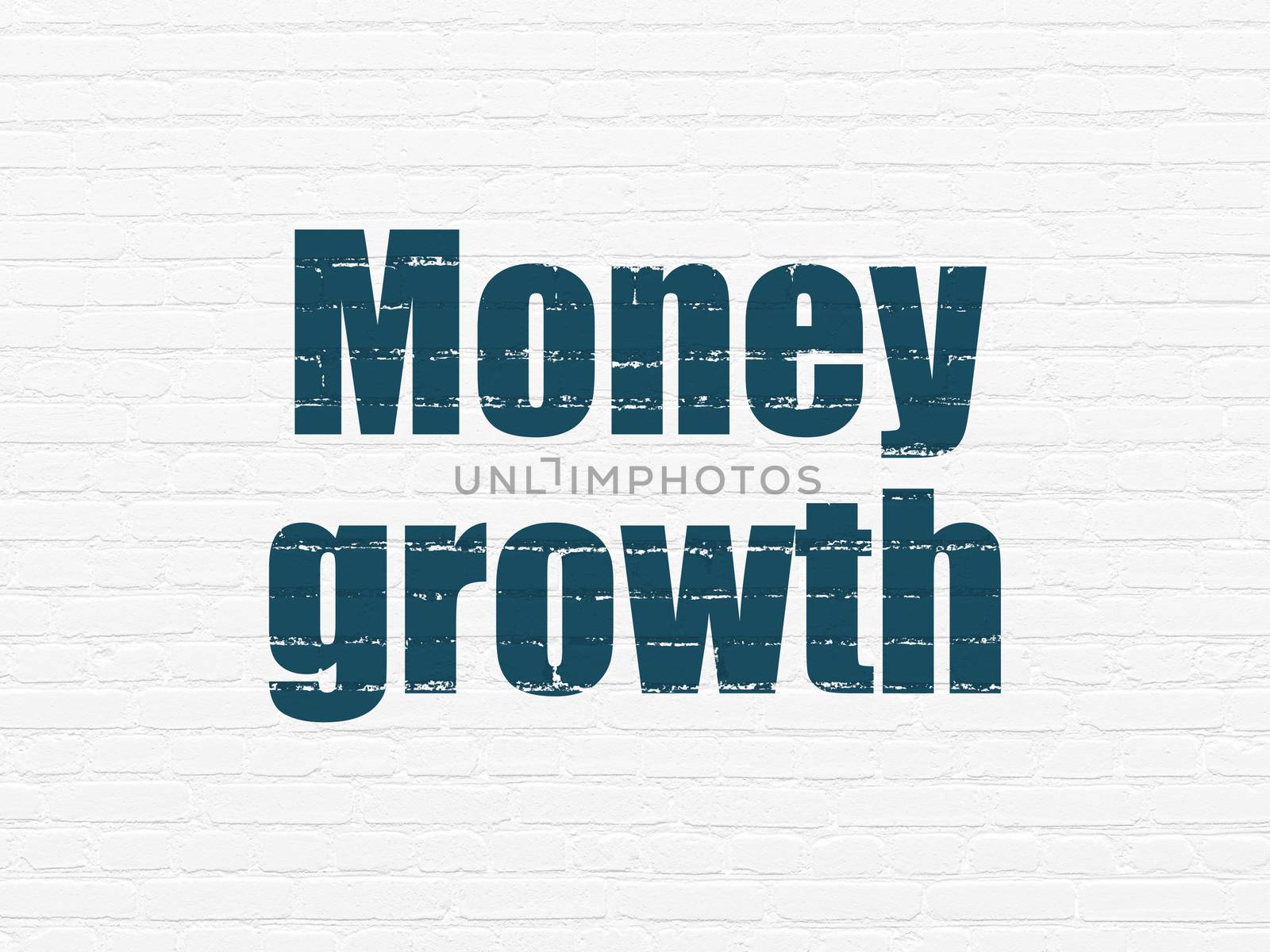 Money concept: Money Growth on wall background by maxkabakov