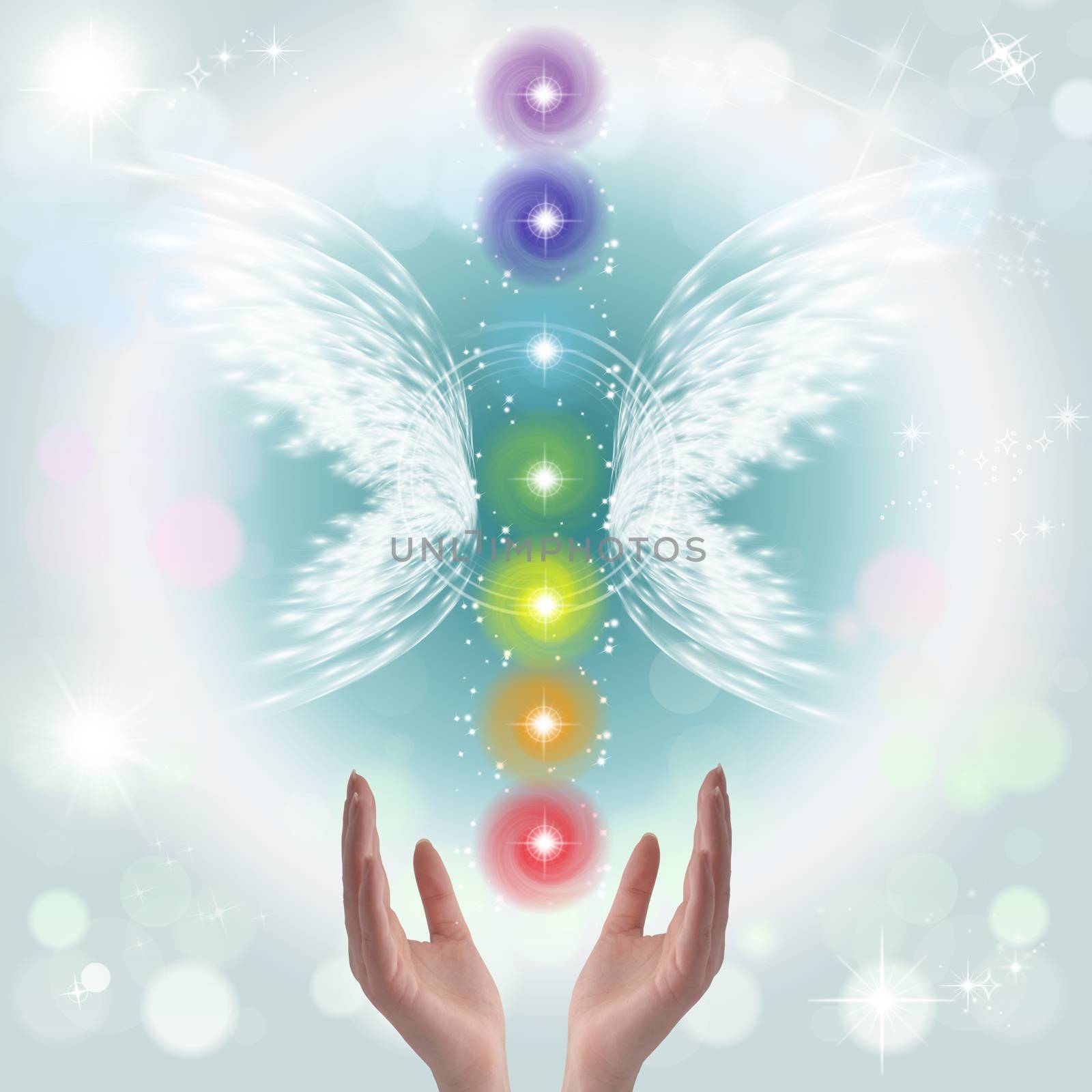 Healing Hands and seven chakras by stellar