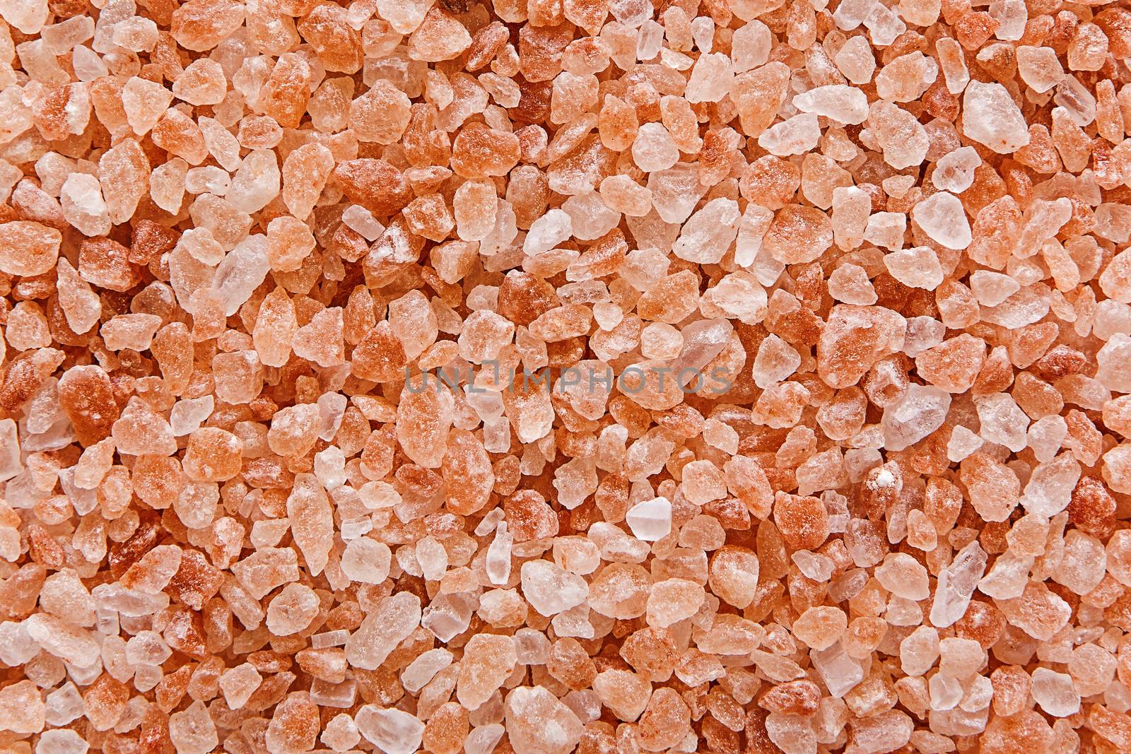 Close up on Himalayan salt