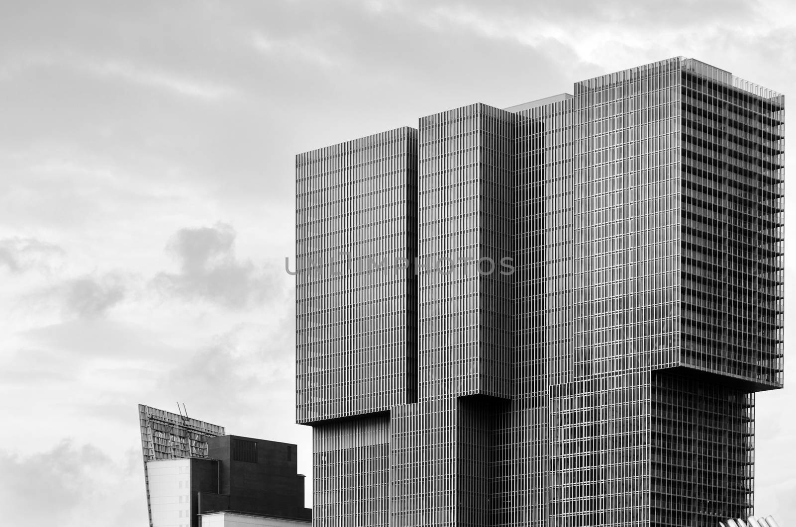 Modern Architecture in Rotterdam, Netherlands (Black and White)