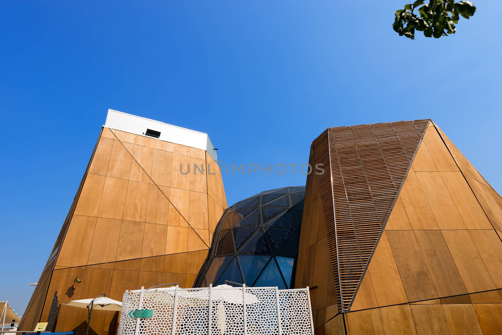 MILAN, ITALY - AUGUST 31, 2015: Belgium pavilion at Expo Milano 2015, universal exposition on the theme of food, in Milan, Lombardy, Italy, Europe