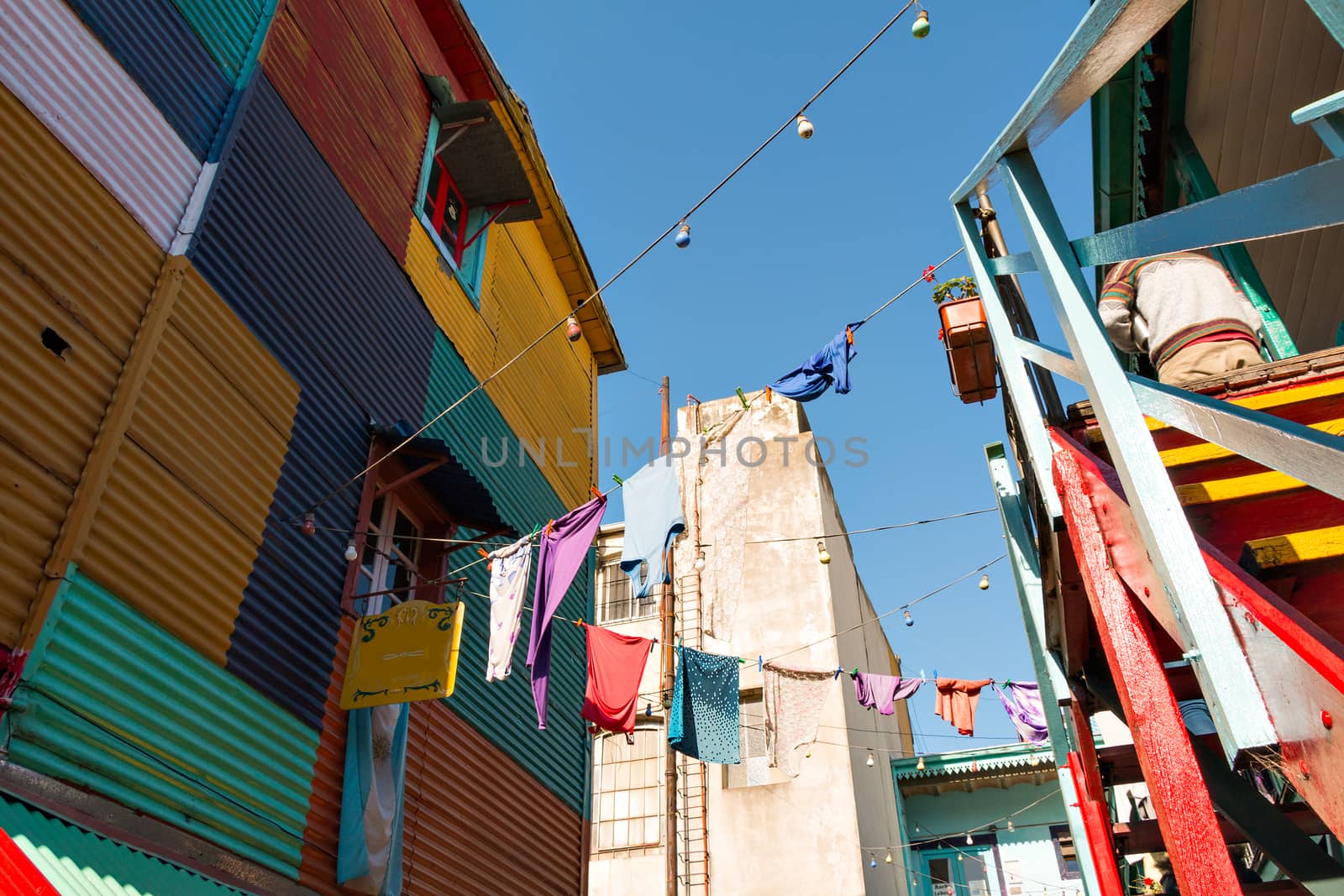 Colorful neighborhood La Boca, Buenos Aires Argentina