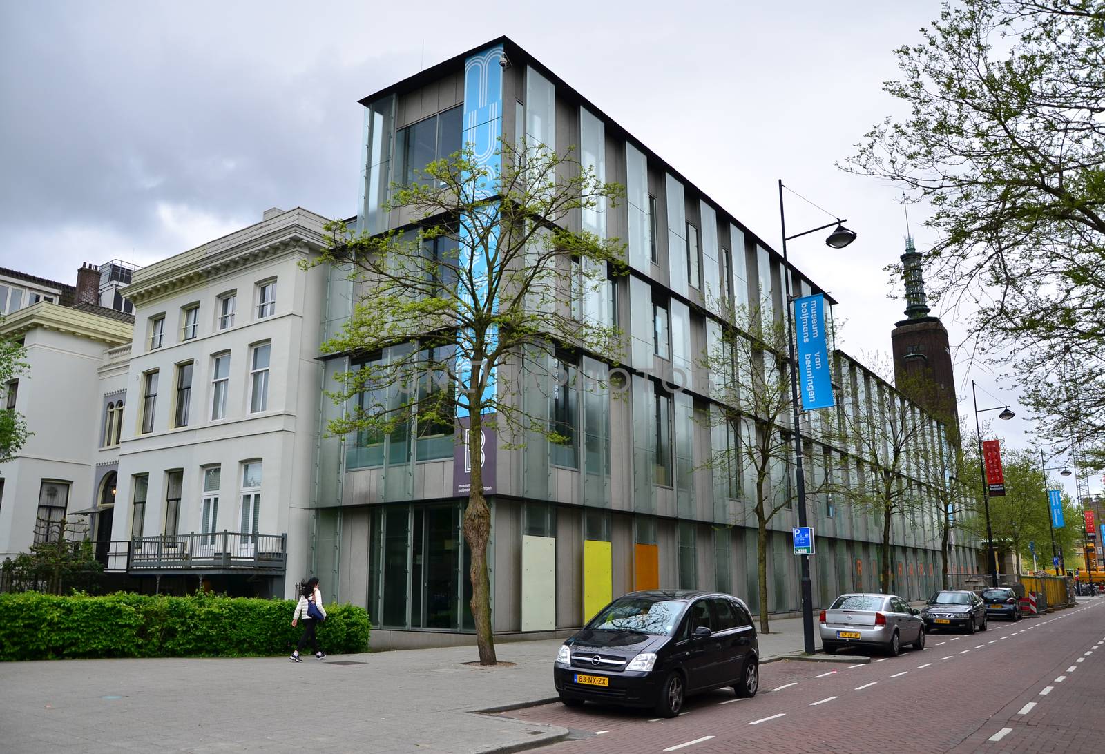 Rotterdam, Netherlands - May 9, 2015: People visit Museum Boijmans Van Beuningen in Rotterdam by siraanamwong
