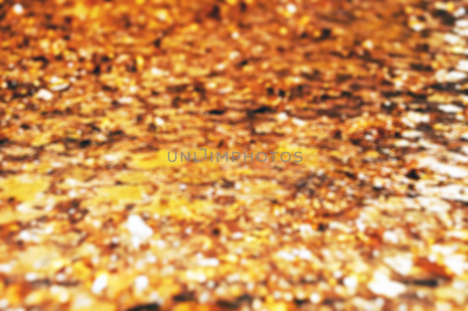 Golden ripple glitter of texture background