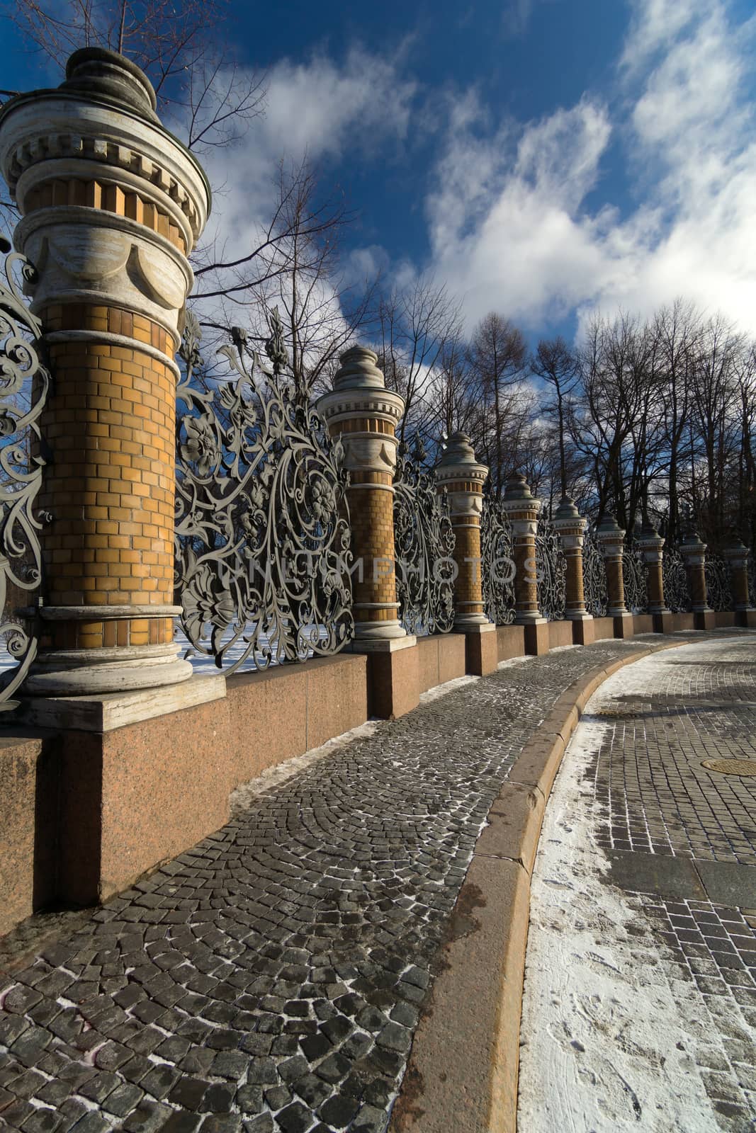 The fence of the Summer Garden in St. Petersburg