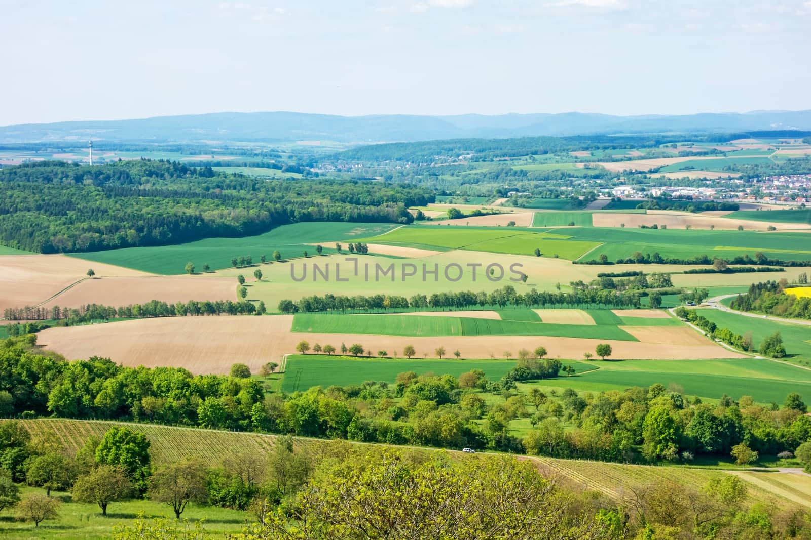 Landscape in Kraichgau, Baden-Wuerttemberg, Germany