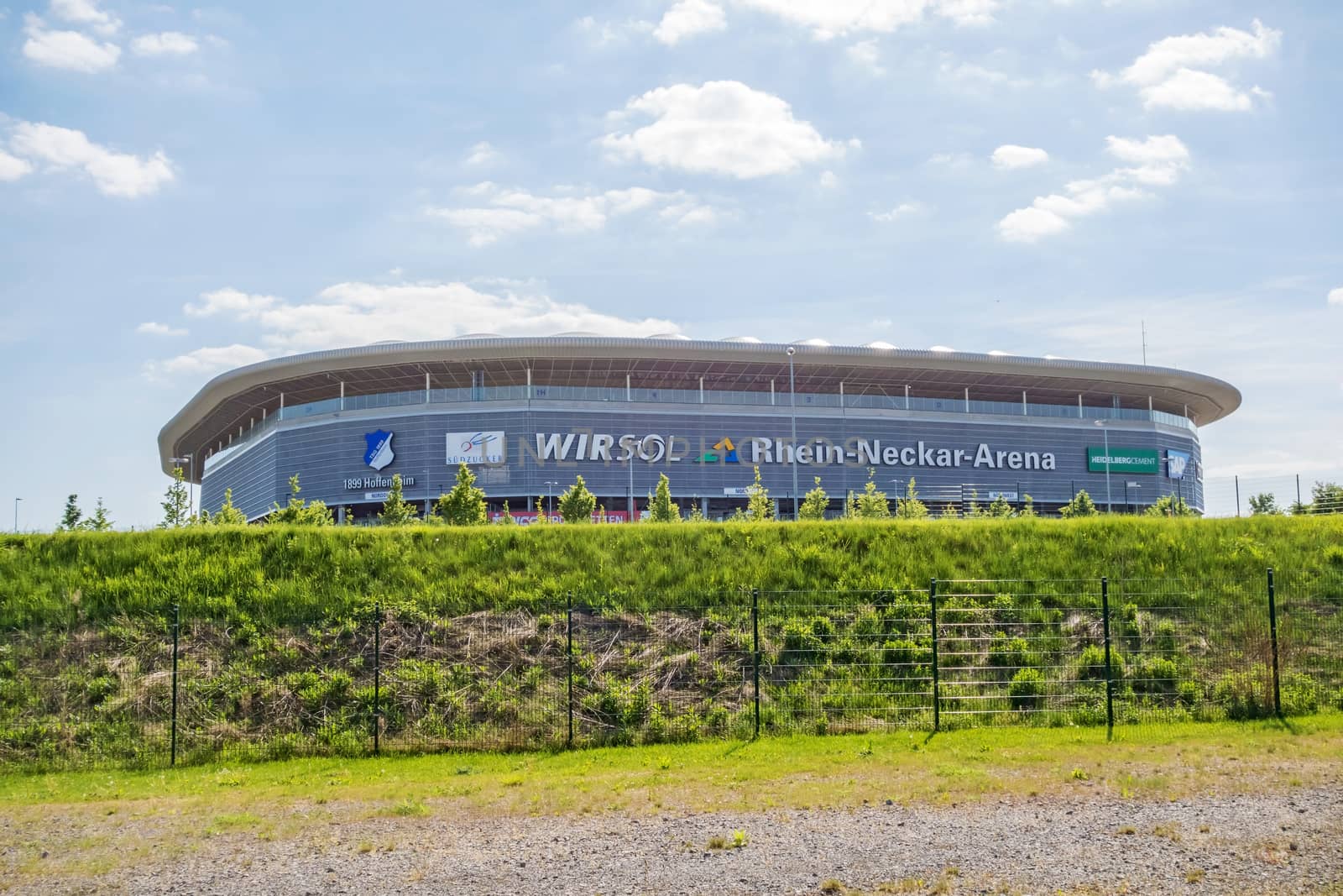 Sinsheim, Germany - May 4, 2014: Rhein-Neckar Arena - the stadium was site of the soccer world cup 2006 for group matches.