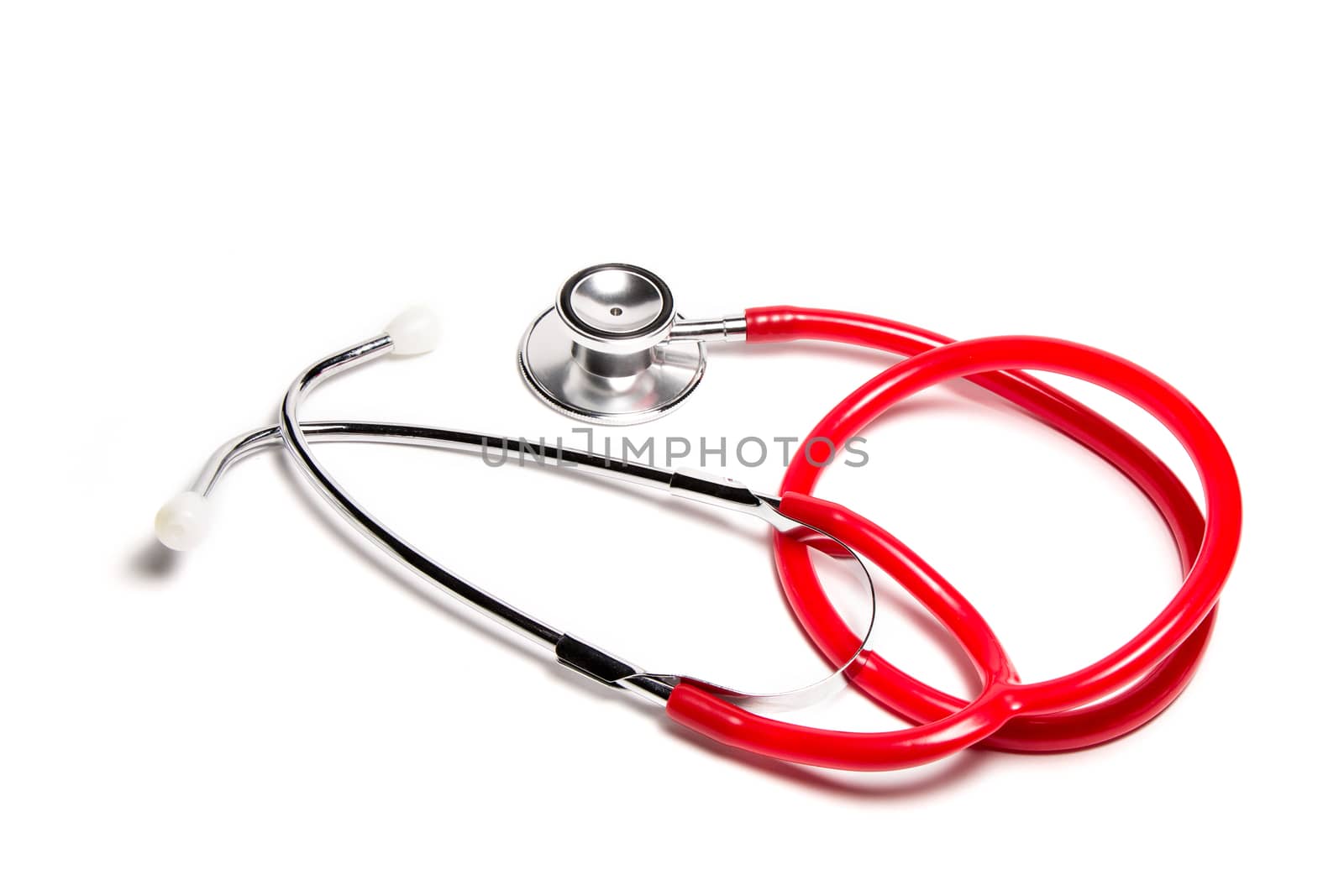 Stethoscope, close-up isolated with white background