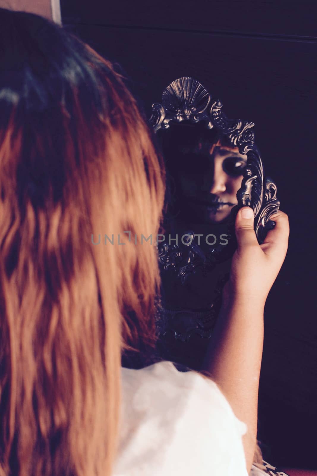 creepy mirror reflection by asary94