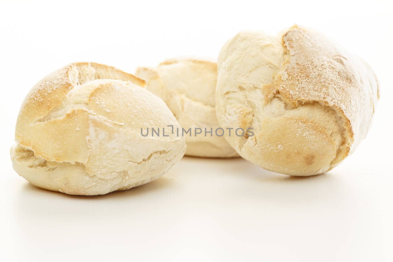 Fresh Bread Over White by simas2