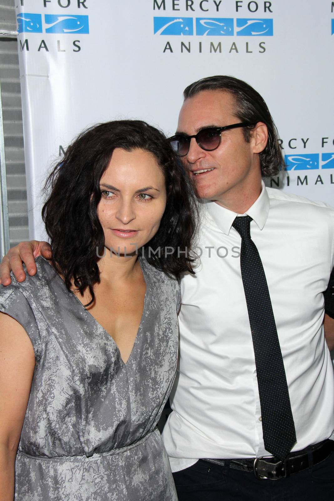 Joaquin Phoenix, Rain Phoenix at the Mercy For Animals Hidden Heroes Gala, Unici Casa, Culver City, CA 08-29-15