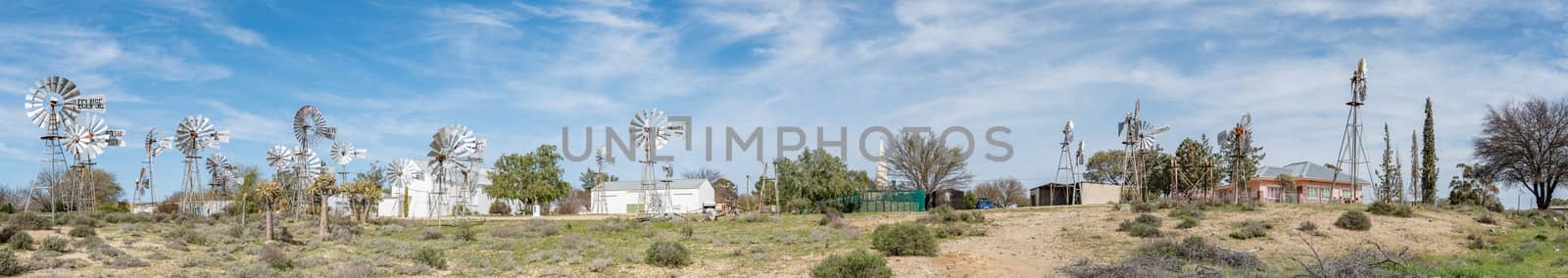 Panorama of the Windmill museum in Loeriefontein by dpreezg