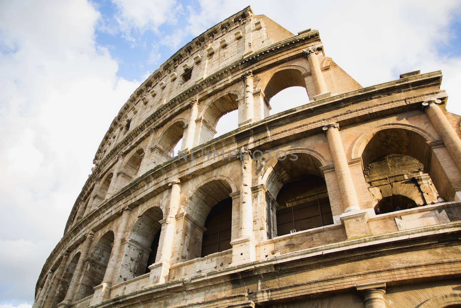 View of Colosseum in Rome, Italy during the day by artofphoto