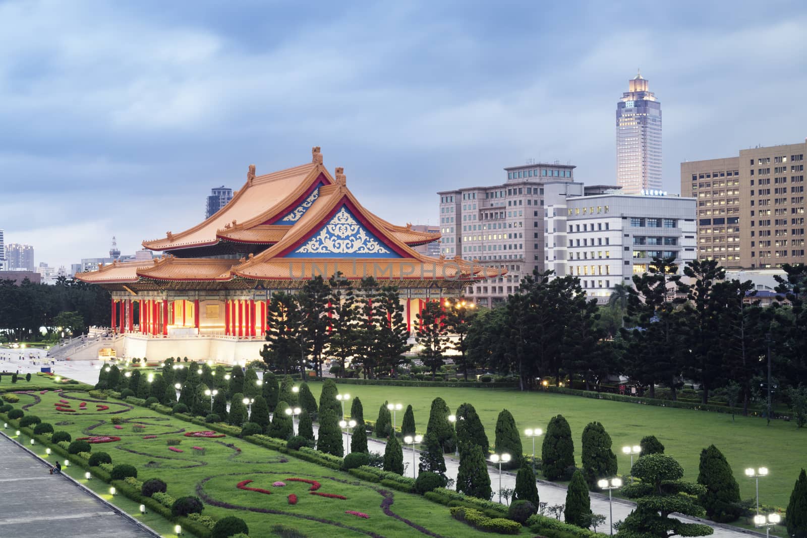 National Concert Hall at night. (Liberty Square, Taipei). 