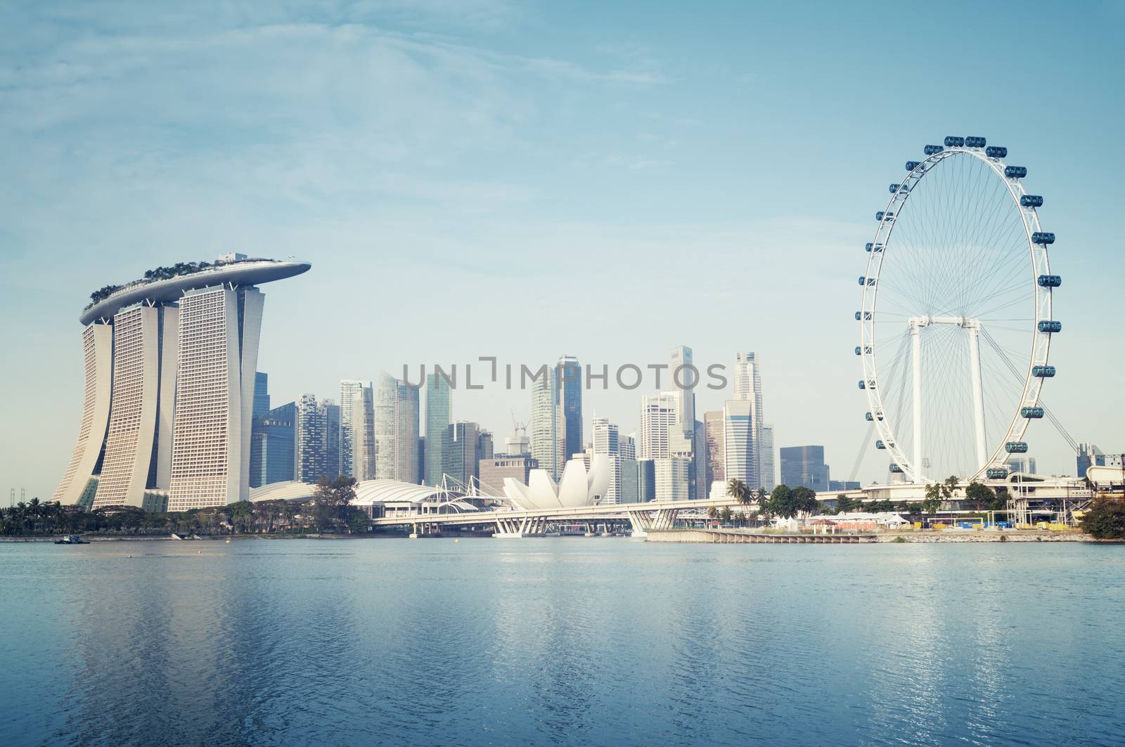 Singapore`s business district. 