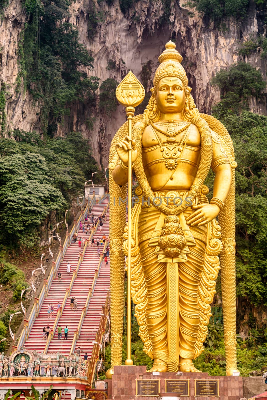 The world's tallest statue of Murugan, is  located outside Batu Caves. Kuala Lumpur - Malaysia.