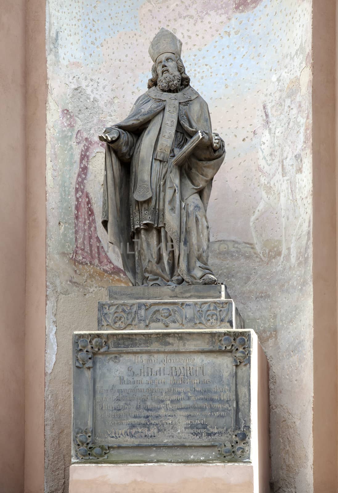 Old statue in Prague, capital of Chezh Republic