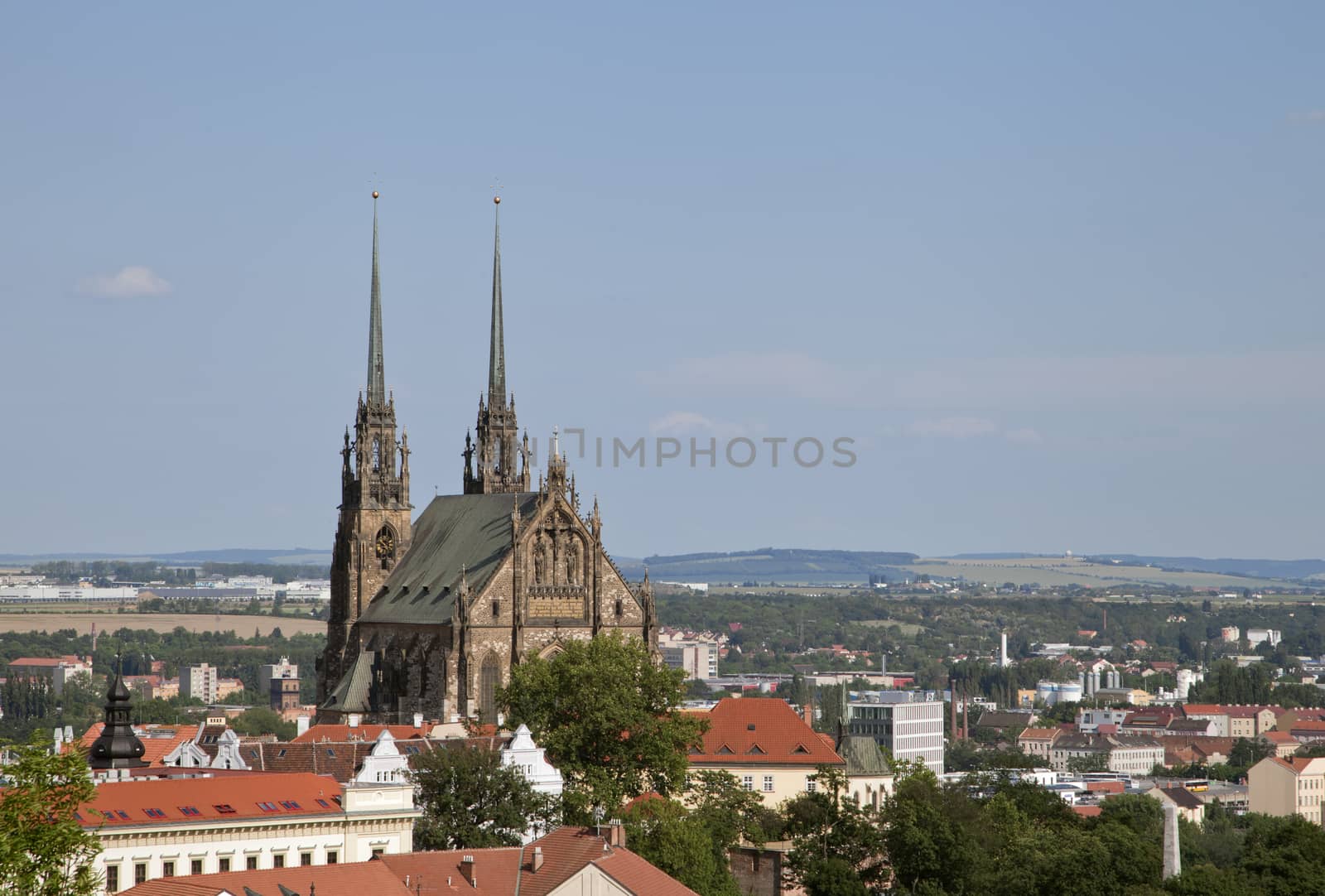 Peter and Paul cathedral in Brno, Czech Republic