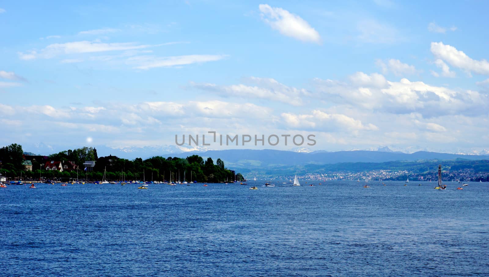 Zurich lake in Switzerland