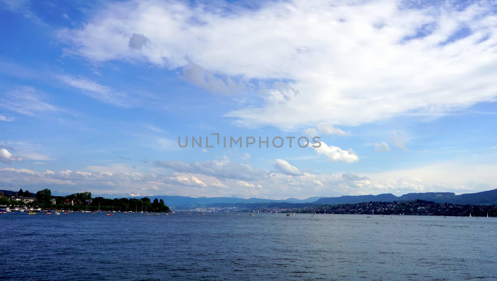 scenery of zurich lake 