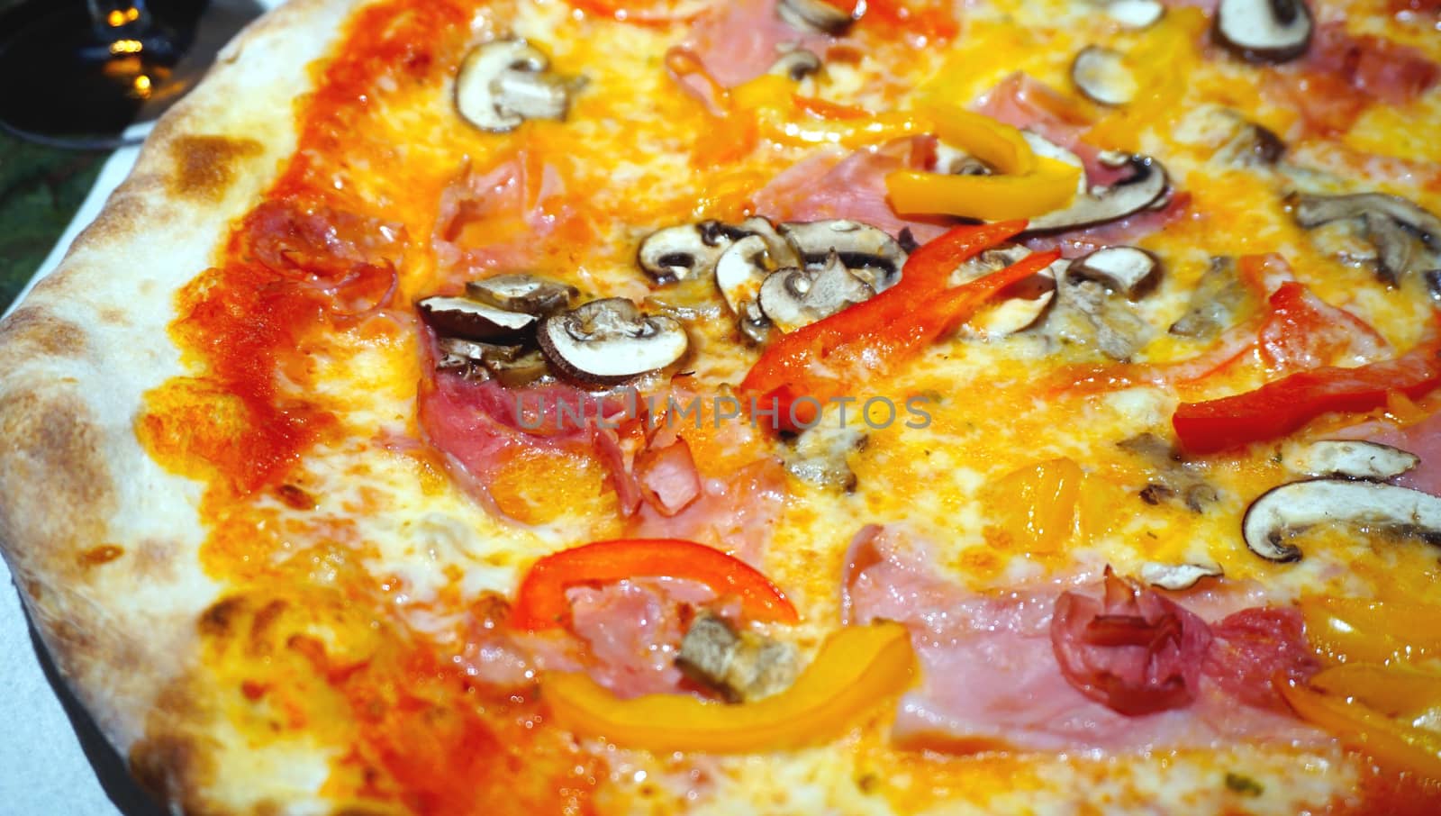pizza close up italian style