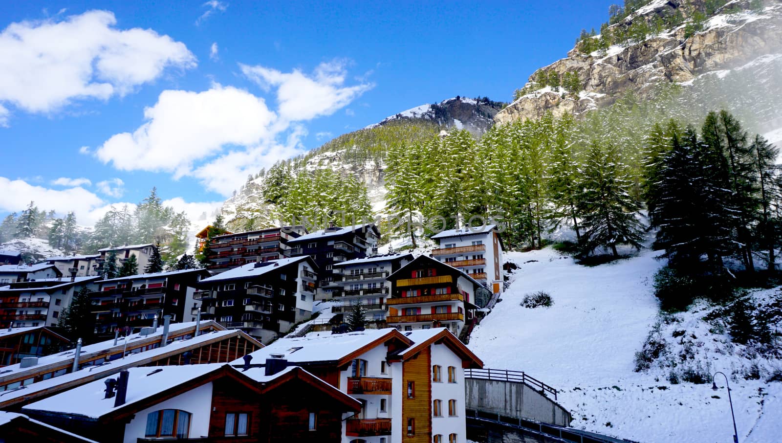 Scenic of Zermatt Switzerland Europe