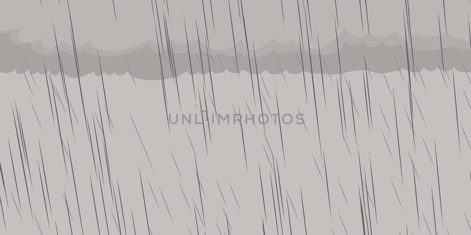 Background illustration of gray clouds during rainy storm