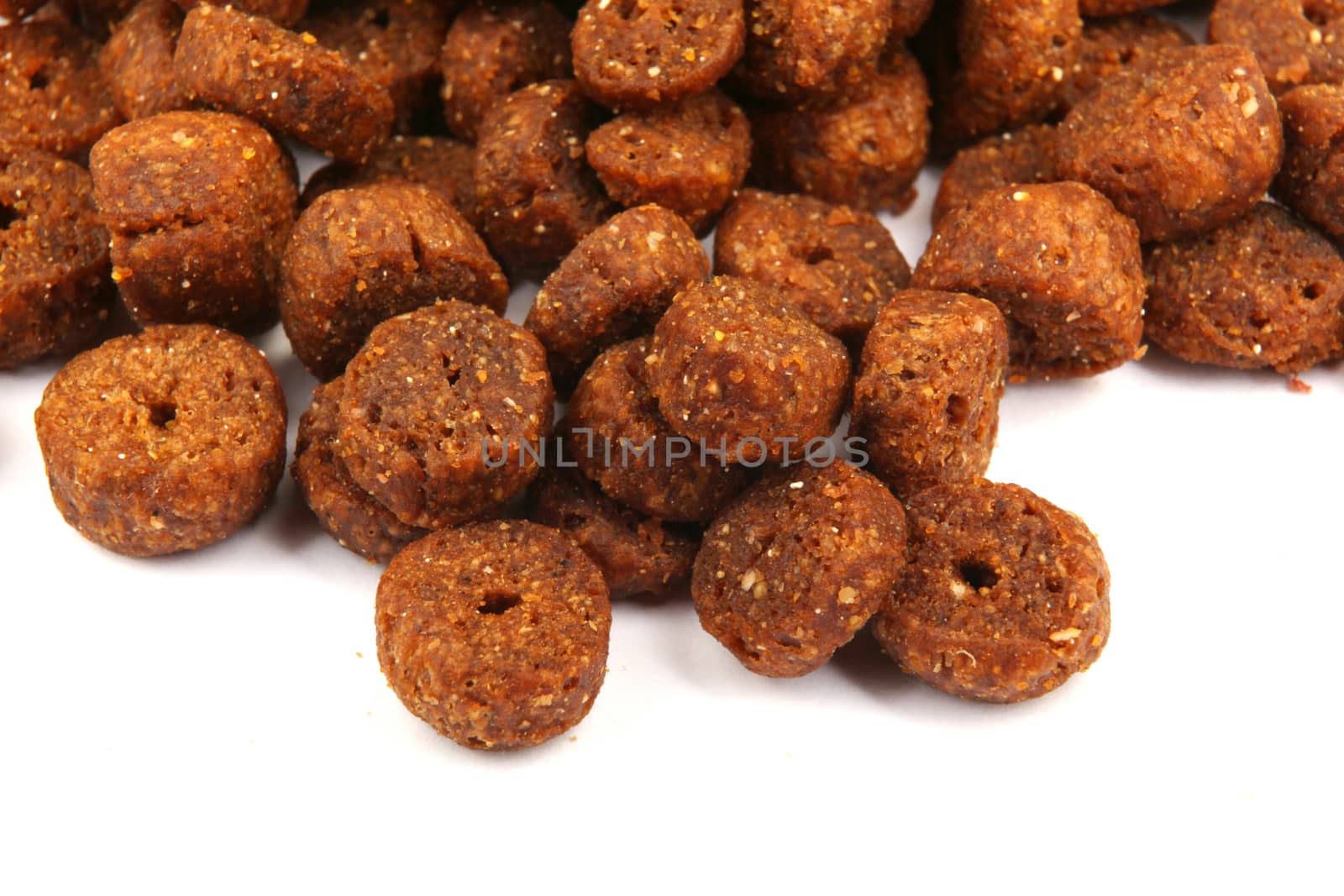 pet food isolated on white