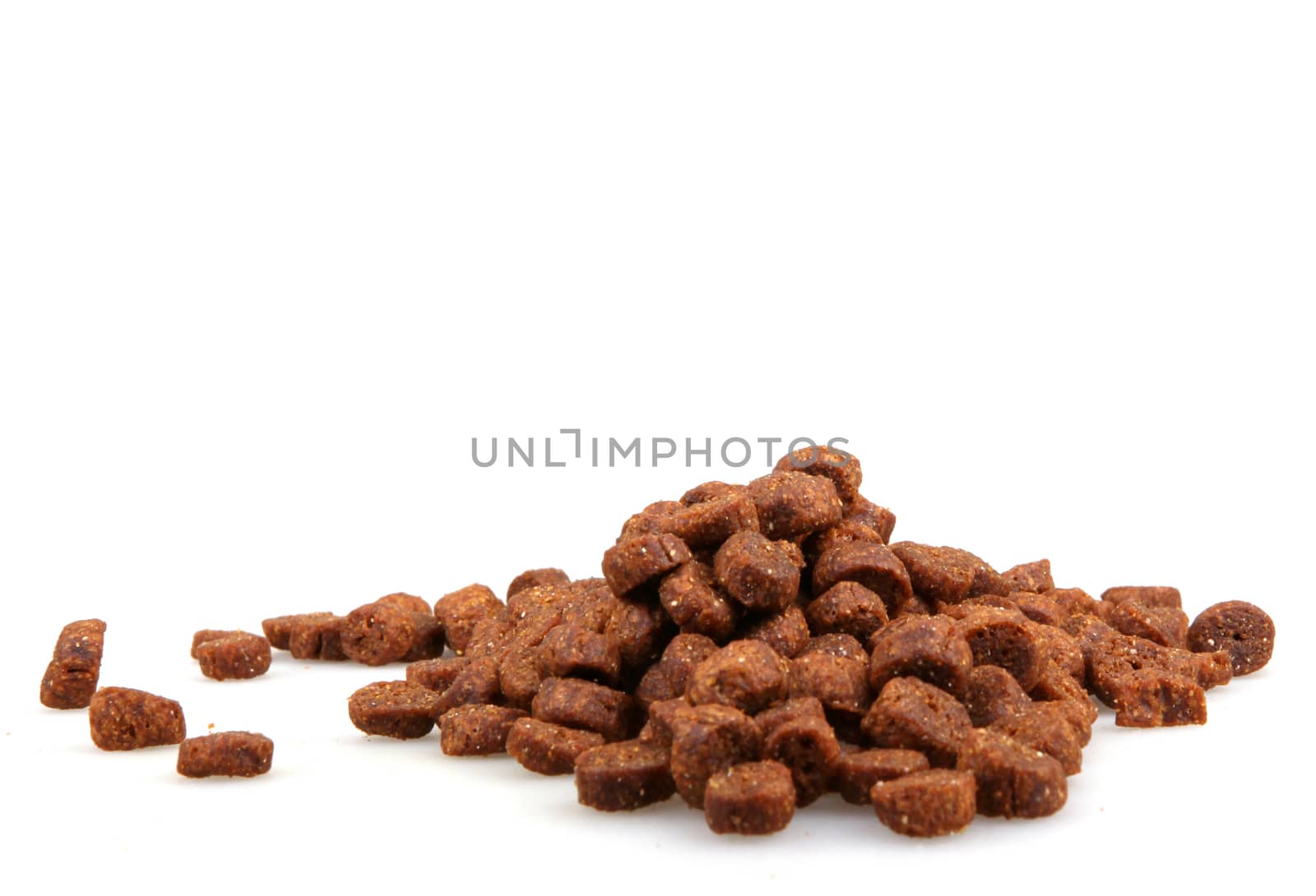 pet food isolated on white