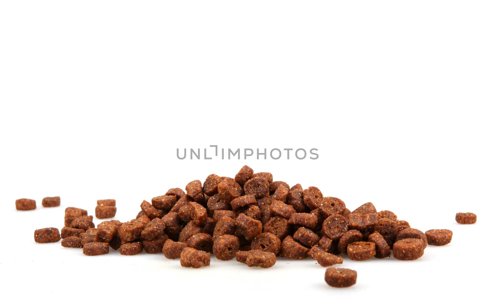 pet food isolated on white