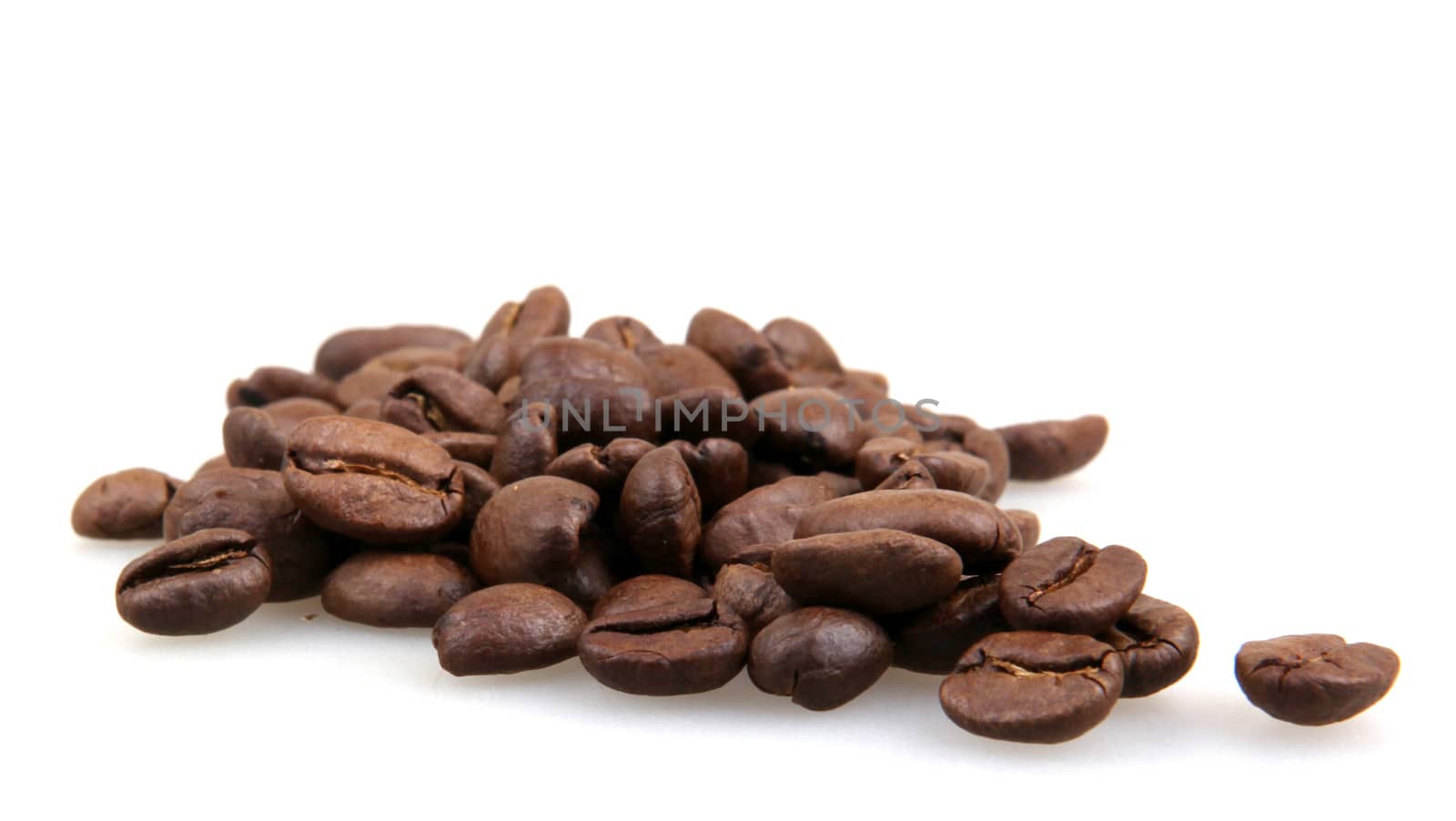 coffee beans isolated on white