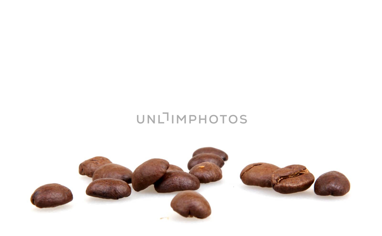 coffee beans isolated on white