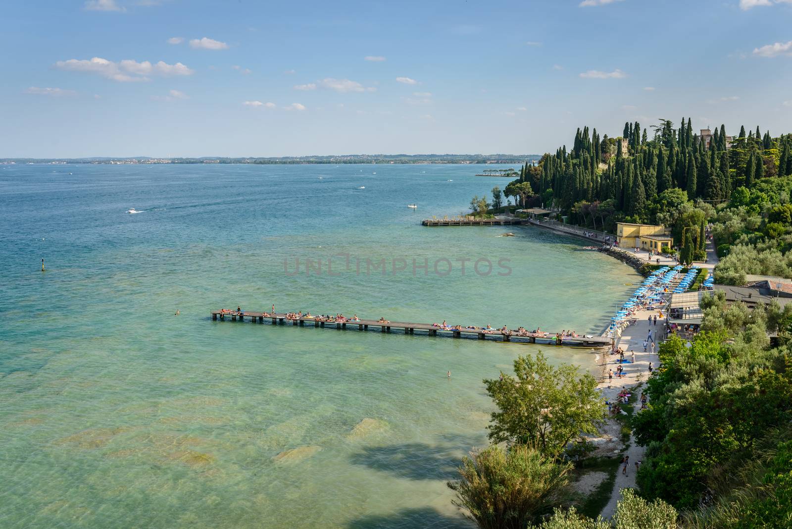 A view of Garda Lake from the caves of Catullus