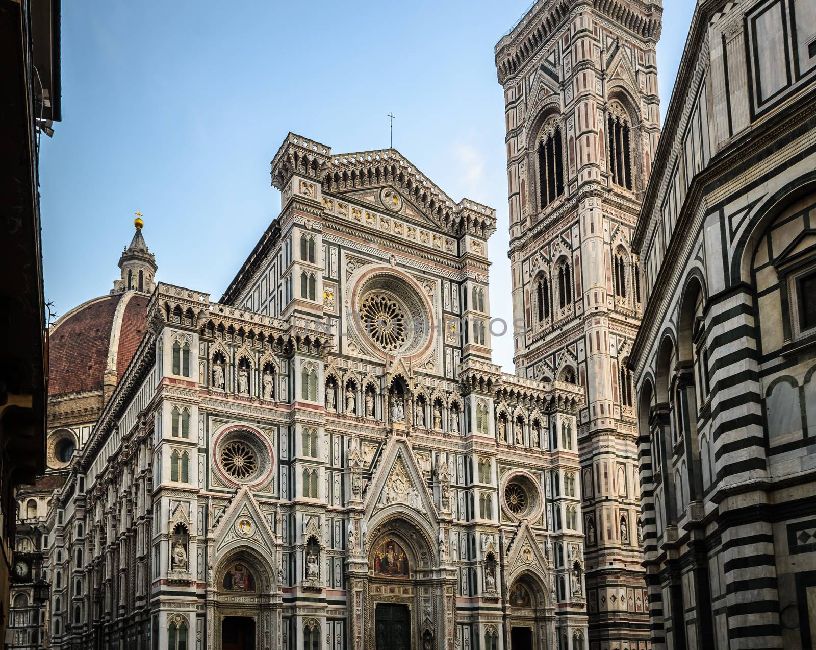 In the picture the Cathedral of Santa Maria del Fiore , Florence, Italy