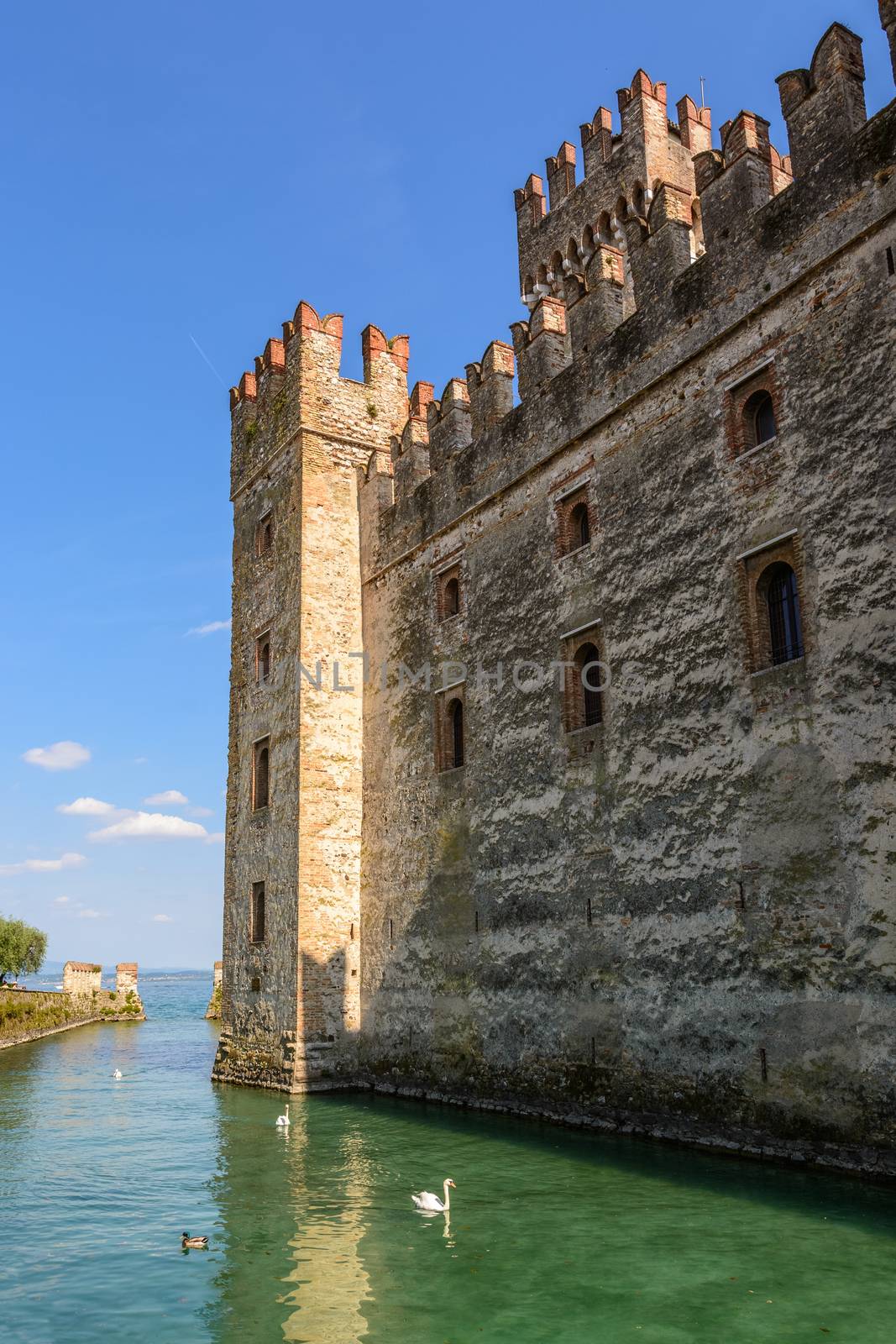 A Scaliger Castle (13th Century) Sirmione ,italy.