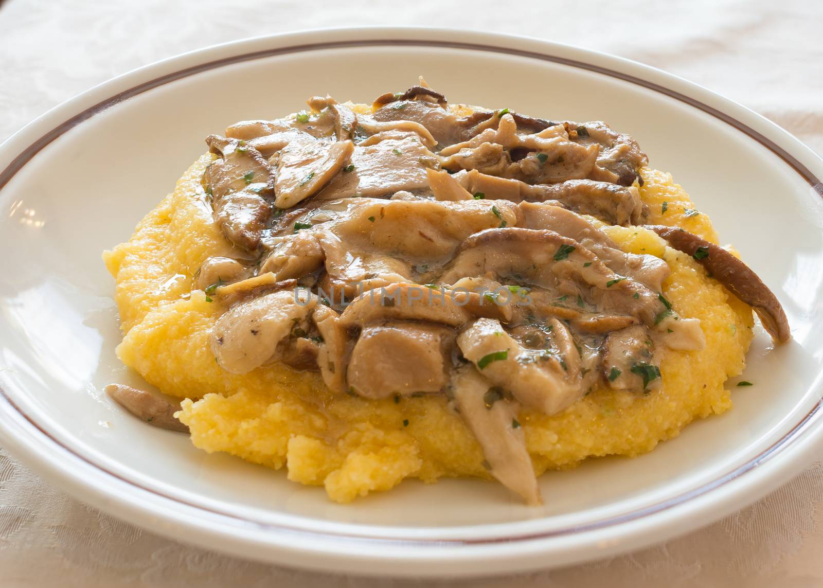 Polenta mushrooms by Robertobinetti70