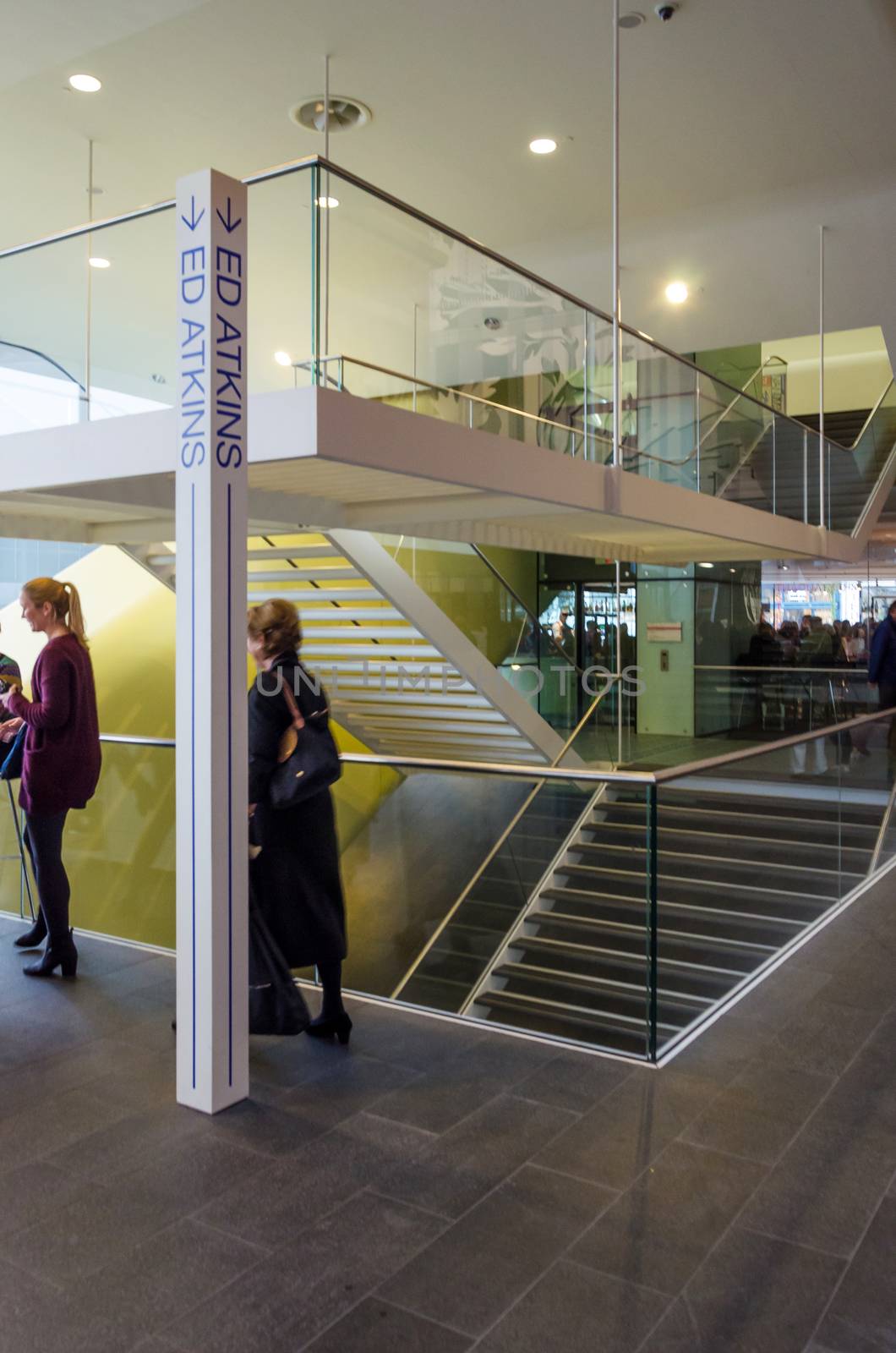 Amsterdam, Netherlands - May 6, 2015: People visit Stedelijk Musem in Amsterdam by siraanamwong