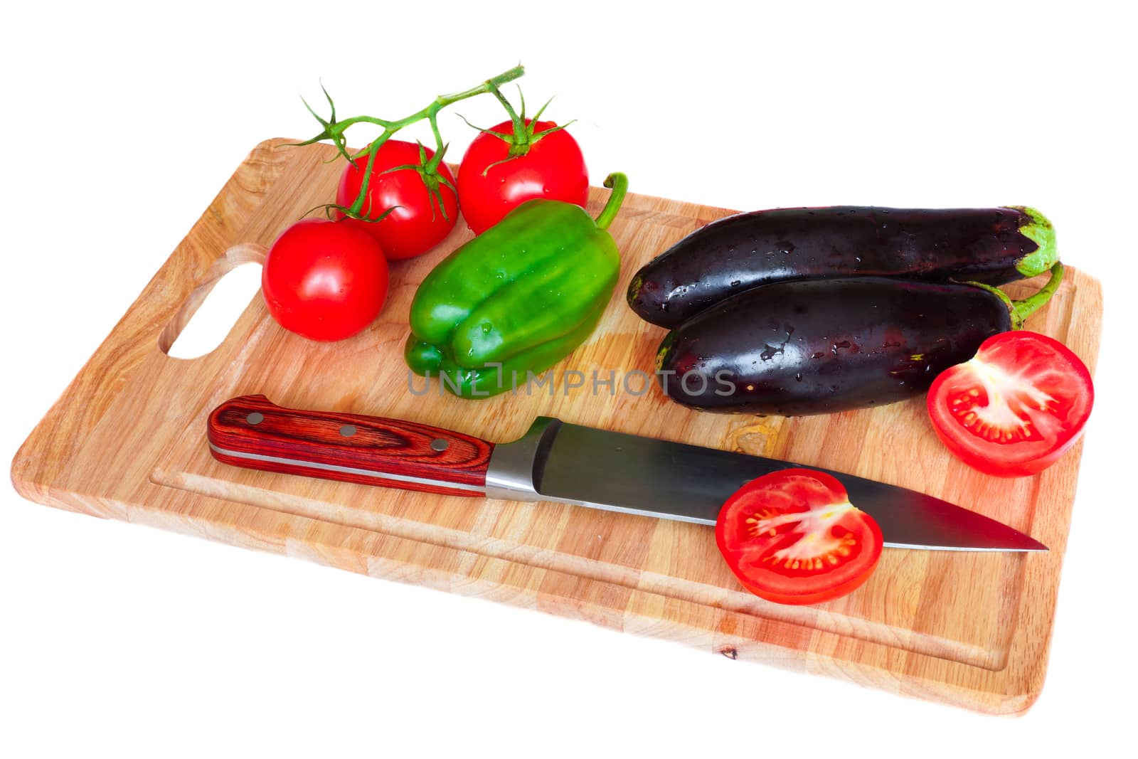 Vegetables on a cutting board. by AlexBush