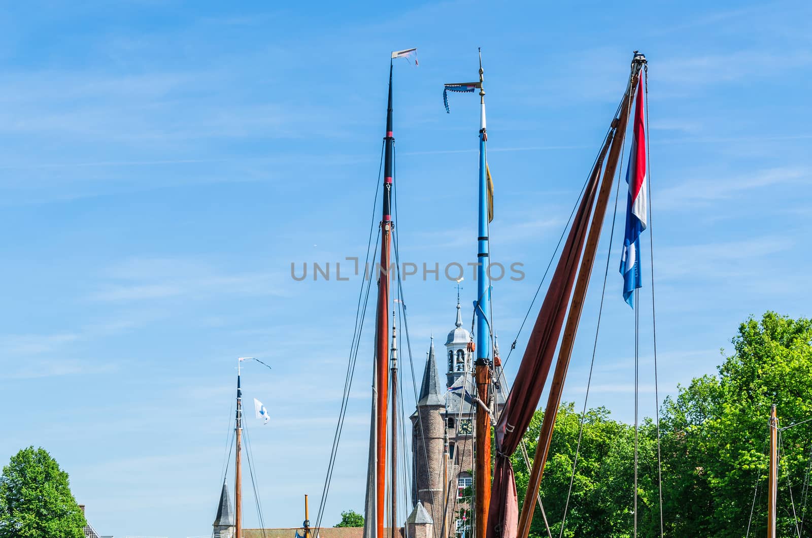 Various ship masts by JFsPic