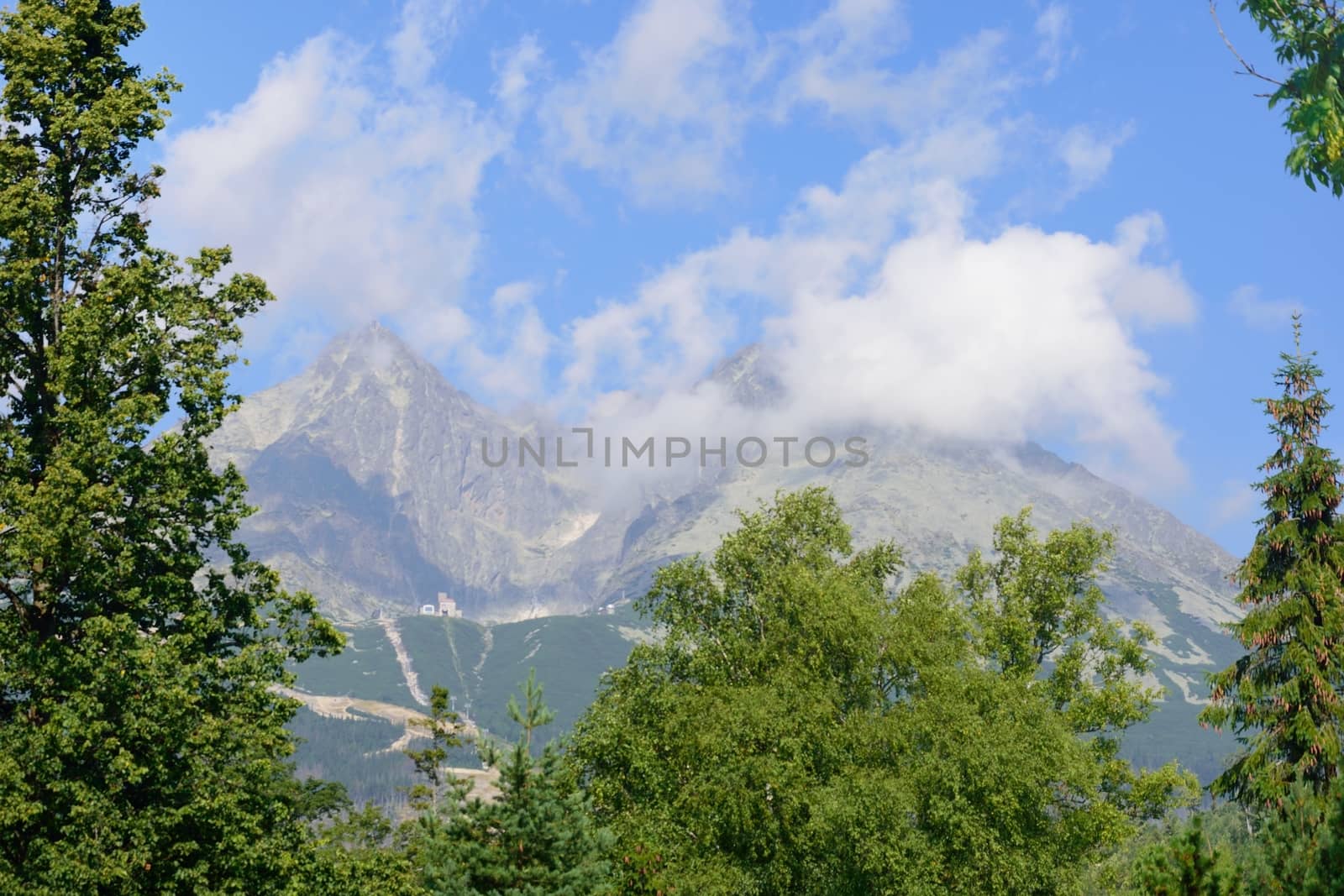 Tatra Mountains from ground