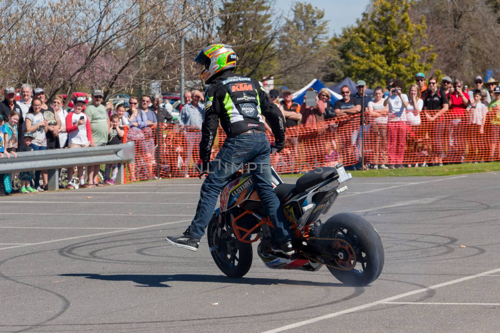 Motorcycle Stunt Rider - Wheelie by davidhewison