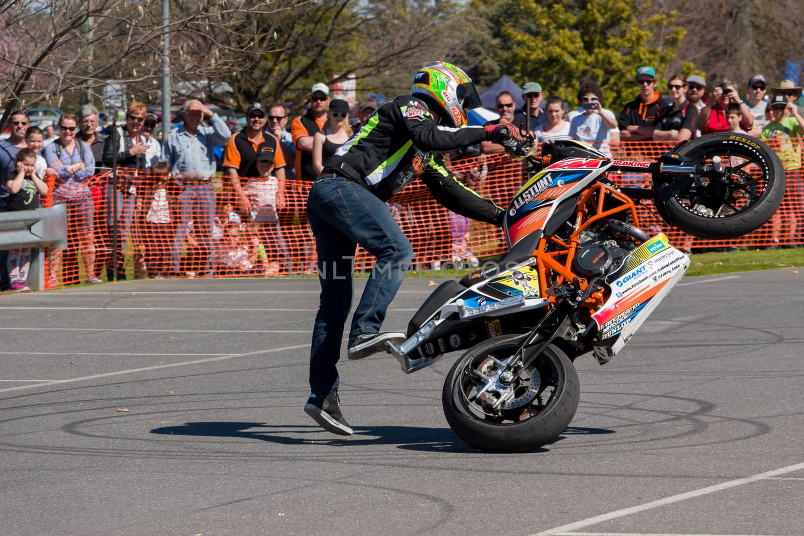 Motorcycle Stunt Rider - Wheelie by davidhewison