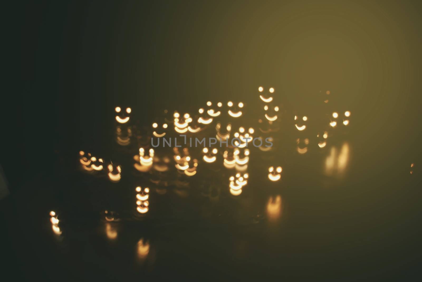 smiling abstract blur background (many smileys)